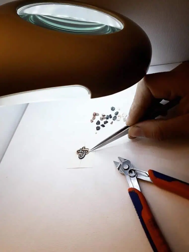 Galassia how it's made 2 Galassia how its made 2 micro mosaic jewelery