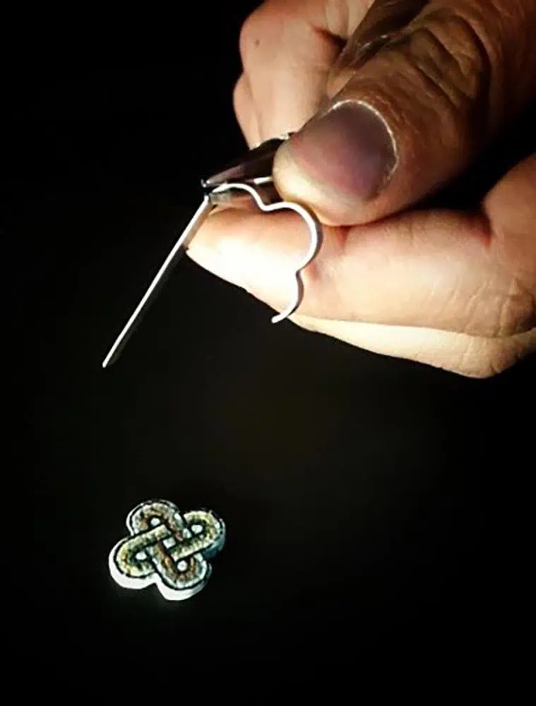 Galassia how it's made 3 Galassia how its made 3 micro mosaic jewelery