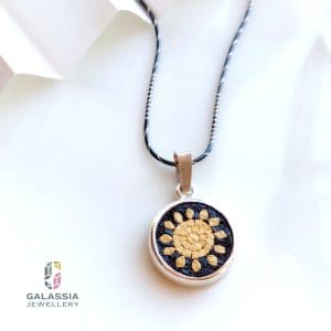 Sun micro mosaic jewellery
