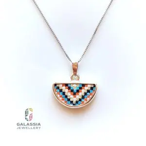 Rainbow Diamond micro mosaic jewellery