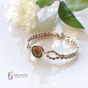 Sunflower Micro Mosaic Bracelet
